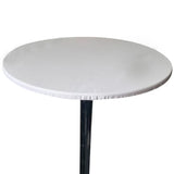 Popxstar Pure Color Waterproof Oil-Proof Tablecloth Decorative Round Kitchen Dining Party Table Cover Tea Cloth Diameter 60~130cm