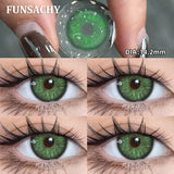 Popxstar  Korea Colorful Contact Lenses Grey Beautiful Pupil Soft Lenses Eye Makeup Blue Lenses Yearly Cosmetics Color EYe