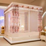 New Design 2 Layer Mosquito Net Large Space Dust Baby Anti-drop Bracket Encryption Bed Canopy Curtains 1.7M Height