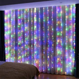 Popxstar 3/4/6m Curtain LED String Lights Garland USB Festoon Remote Control Fairy Garland Lights Christmas Decoration for Bedroom Home