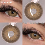 1 Pair Brown/Gray Color Contact Lenses Beautiful Pupils Cosmetic Korean Fashion Natural Eye Contacts Doll Black Lenses