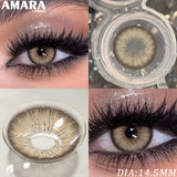 Popxstar  1 Pair Fashion Color Contact Lenses for Eyes Brown Lenses Colorcon Blue Lenses Yearly Beautiful Grey Eye Pupils Lens