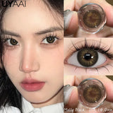 NEW Colored Contact Lenses Beauty Women Green Lens Nature Look Brown Lens Colorful Contact Lens 14.5mm Big Eyes Blue Lens