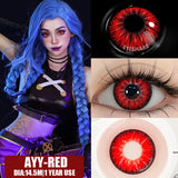 Popxstar  2pcsCosplay Anime Eyes Lenses for Eyes Makeup Sharingan Beauty Contact Lenses Eye Cosmetic Color Lens Eyes