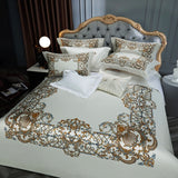 Popxstar  Premium 1000TC Egyptian Cotton Luxury Bedding Set Boho Style Digital Printing Duvet Cover Flat/Fitted Bed Sheet Pillowcases 4Pcs