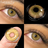 Popxstar  1 pair Gray Colorcon Contact Lenses for Eyes Beautiful Lenses Cosmetics Pupil Blue Lens Big Eyes Contacts Lens Yearly