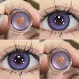 Popxstar  1Pair New Color Contact Lenses for Eyes with Diopters Degree Green Lens Nature High Quality Blue Beauty Pupil Cosmetic