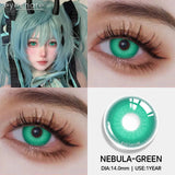 Popxstar  1pair/2pcs Colored Contact Lenses for Eyes Pink Contacts Purple Lenses Cosplay Contact Lenses Yearly Fashion Eye Lenses