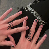 Popxstar  1 Sheet Herbal Finger Tattoo Sticker Waterproof and Long-lasting Temporary Tattoo