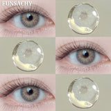Popxstar  1 Pair Color Contact Lenses Beauty Eyes Pupils Fashion Makeup Beauty Cosmetics Soft Green Natural Brown Lens Yearly Use