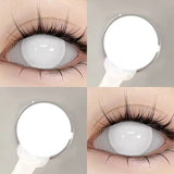 Popxstar  Anime Cosplay Colored Contact Lenses  Red Lens Blue Pupils Halloween MakeUp Beauty Women Cosplay Colorful Lenses