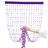 Popxstar  1pcs New Romantic Heart-shaped Pearl Curtains, Plastic Door Curtains, Crystal Partitions, Entrance Hall and Toilet Curtains