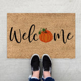 Popxstar 1 PCS Autumn Welcome Door Mat Pumpkin Floor Mat Fall Seasonal Thanksgiving High Quality Halloween Indoor Plush Area Rugs
