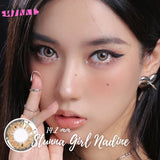 1 Pair Korean Lenses Color Contact Lenses for Eyes Lenses with Diopters Myopia Lenses Brown Lenses Natural Eye Lenses