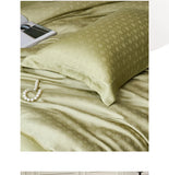 Popxstar  Nordic Silk Bedding Set 4pcs Luxury Lyocell Duvet Cover Set Flat Sheets Set 2 Pillowcases Twin Double Queen Size Bed Linen Set