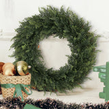 Popxstar spring decor SIA FLOWER Cedar Artificial Flower Ring PE Material Cedar Grass Ring Artificial Plants Garden Decor Home Decor