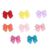 16pcs Fashion Style Soft Fabric Pet Hair Clip Multicolor Mini Size Dog Bow Tie Lightweight Bow Shaped Pet Bow Clip Pet Styling
