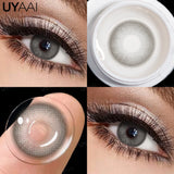 Popxstar  Contact Lenses Gray Cosmetic Eyes Colored Lens Natural Pupils Black Makeup Colored Pupils Beauty Black lenses Woman Makeup