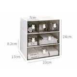 Popxstar cabin weekend inspoKawaii Ins Organizer Desktop Drawer Free Combination Storage Box Plastic Hairpin Makeup Cosmetics Desk Storage Organizer Rack