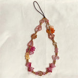 Popxstar Vintage Style Bead Bracelet Wrist Strap Phone Case Keychain Bag Pendant