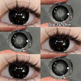 Popxstar 1 Pair Halloween Contact Lenses Beauty Eye Color Lenses Cosplay Pupils Myopia Lens with Prescription Natural Blue Lens