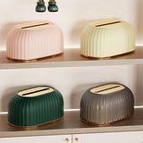 Popxstar  Nordic Striped Tissue Box Holder High Quality Toilet Paper Box Table Napkin Holder Car Tissue Paper Dispenser Home Decoration