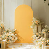 Popxstar Double Sided Arch Backdrop Cover Sage green Wedding Decoration Zipper Thickened Stretch backdrop Cover for Party Scene Setting