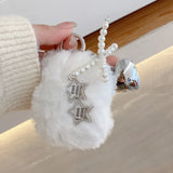 Popxstar  DIY Star Soft Plush Headphone Case For Airpods 1 2 3 Pro Silicone Protective Cover For AirPods Pro 2 With Pearl Love Pendant
