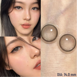 Popxstar 1 Pair Dark Lenses Korean Style Colored Contact Lenses Myopia Lenses Black Lenses Fog Pearl Lens High Quality