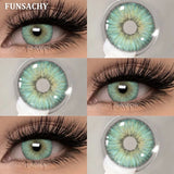 Popxstar  2pcs Colorcon Contact Lenses Gray Pupils for Eyes Fashion Color Contact Lenses Eye Makeup Beauty Cosmetics Blue Lenses