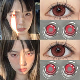 Popxstar  1 Pair Hot Selling Color Contact Lenses With Prescription Myopia Lenses Green Lens for Women Makeup Yearly Fast Shipping