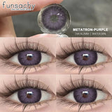 1 Pair Gray Color Contact Lenses Beautiful Pupils for Eyes Korea Fashion Brown Lenses Natural Softlens 0.00 Degree Lens