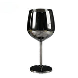 Popxstar  Stainless Steel Wine Glass Champagne Whiskey Wine Glasses 500ml Large Capacity Anti Drop Creative Wine Glass for Home Use