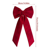Large Christmas Decorative Bow Soft Christmas Wall Decoration Bow Hanging Christmas Bow Full For Wall Front Door Shop