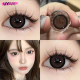 14.5mm Big Black Lenses Colored Contact Lenses Brown Natural Look Lenses Soft Colored Pupils Beauty Cosmetics large black
