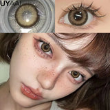 Popxstar Color Contact Lenses with Diopters Korean Eye Contacts Lenses Colorcon Black Lenses High Quality Natural Optical Lenses