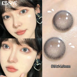 Popxstar  2PCS Korea Colored Contact Lenses Myopia  Degree -0.00 to -8.00 Blue Eyes Beauty Pupil  Makeup Gray Lens Fast Shipping