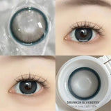 Popxstar 1 Pair Super Natural Contact Lenses for Eyes Beauty Pupil Color Lens for Myopia Eyes Yearly Use Comestic Eye Color Lens