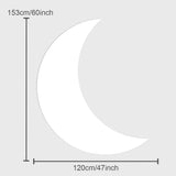 Popxstar Moon Star White Cloud Cutouts KT Board Baby Shower Boys Girls 1st Birthday Party Backdrops Background Photo Props Decorations