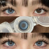 1 Pair Blue Eye Color Lens y2k Korean Fashion Colorcon Brown Natural Color Eye Contacts Black Lenses Green Pupils Gray Len