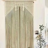 Handmade Cotton Rope Woven Curtain Tassel Tapestry Decorative Door Curtains Homestays Wall Creative Background Partition Curtain
