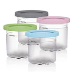 Popxstar  Bottles Leak Proof With Lids Storage Jars For Ninja Creami Ice Cream Containers Ice Cream Pints Cup For Ninja