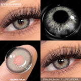 Natural Brown Eyes Lenses 2pcs Colored Contact Lenses for Eyes Blue Eye Contacts Gray Beauty Pupil Yearly Green Lenses