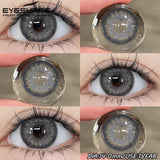 1 Pair Color Contact Lenses for Eyes Fashion Color Eye Lens Brown Eye Lenses Gray Pupils Lens Yearly Soft Lenses
