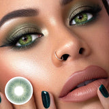 Popxstar  Brand New Colored Contact Lenses 1Pair Eye Color Lenses Green Lenses Year Disposable for Cosplay,Blue Contacts Pupils de Color