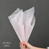Popxstar 40Pcs Cotton Flowers Wrapping Paper Bouquet Lining Paper for Florist Wedding Birthday Party Valentine's Day Gift Packing Decor