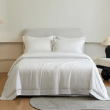 Popxstar  Solid Color Hotel Style Luxury Bedding Set 600TC Egyptian Cotton Single Queen King Size Duvet Cover Flat/Fitted Sheet Pillowcase