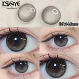 Popxstar  1Pair Natural Contact Lenses for Eyes Myopia Prescription Eyes Color Contact Lenses Beauty Pupil Yearly Use