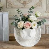 Creative Unique Cowboy Hat Vase Western Style Handmade Ceramic Vase Modern Flower Arrangement Ornaments Tabletop Centerpiece