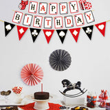 Popxstar  Casino Party Decoration Dice Balloon Lucky 7 Foil Balloon Latex Poker Balloons Casino Poker Party Las Vegas Wedding Decorations